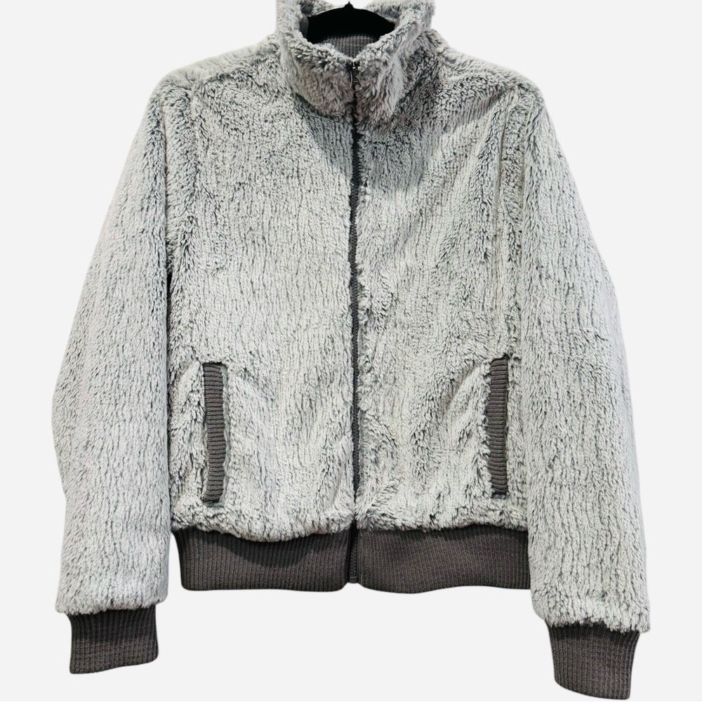 Patagonia Conejo Funnel Neck Fuzzy Fleece Bomber Jacket / Size Small - Picture 1 of 5